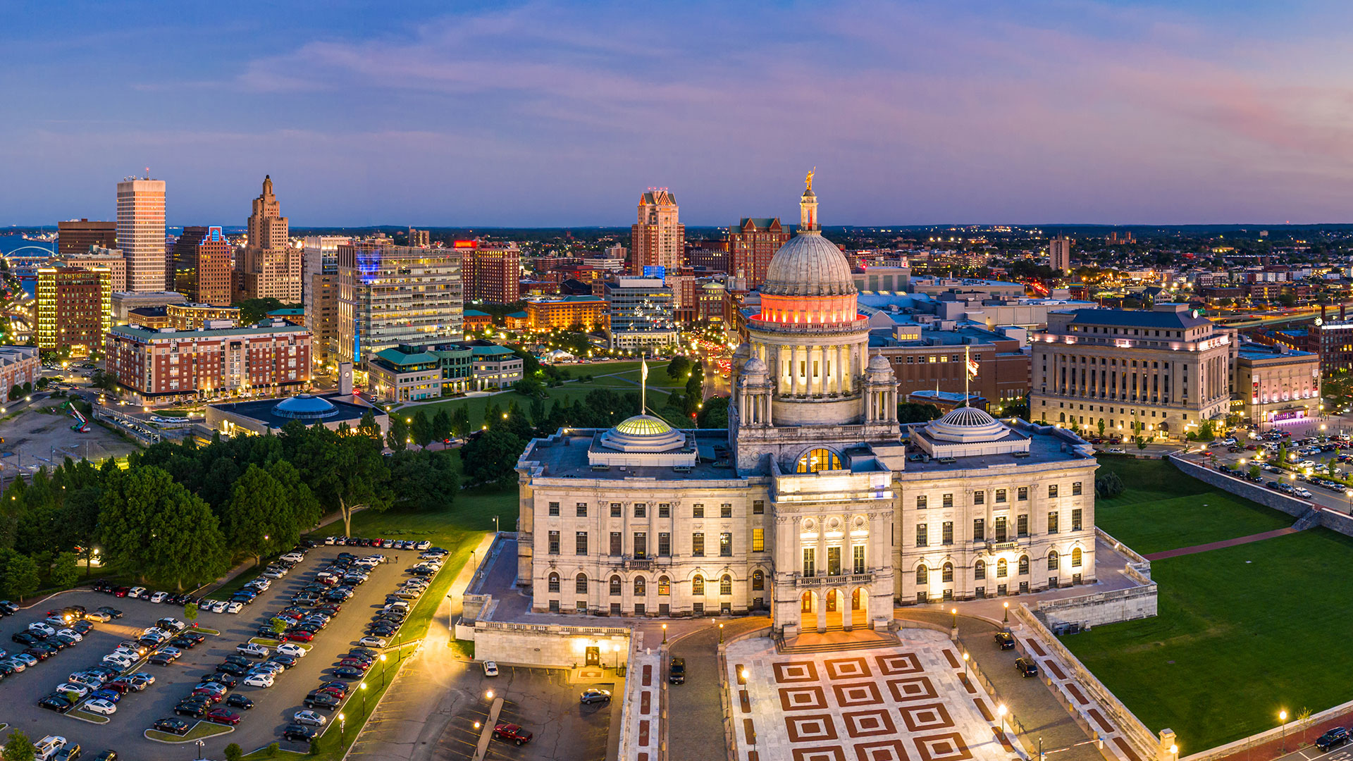 Municipal building top view