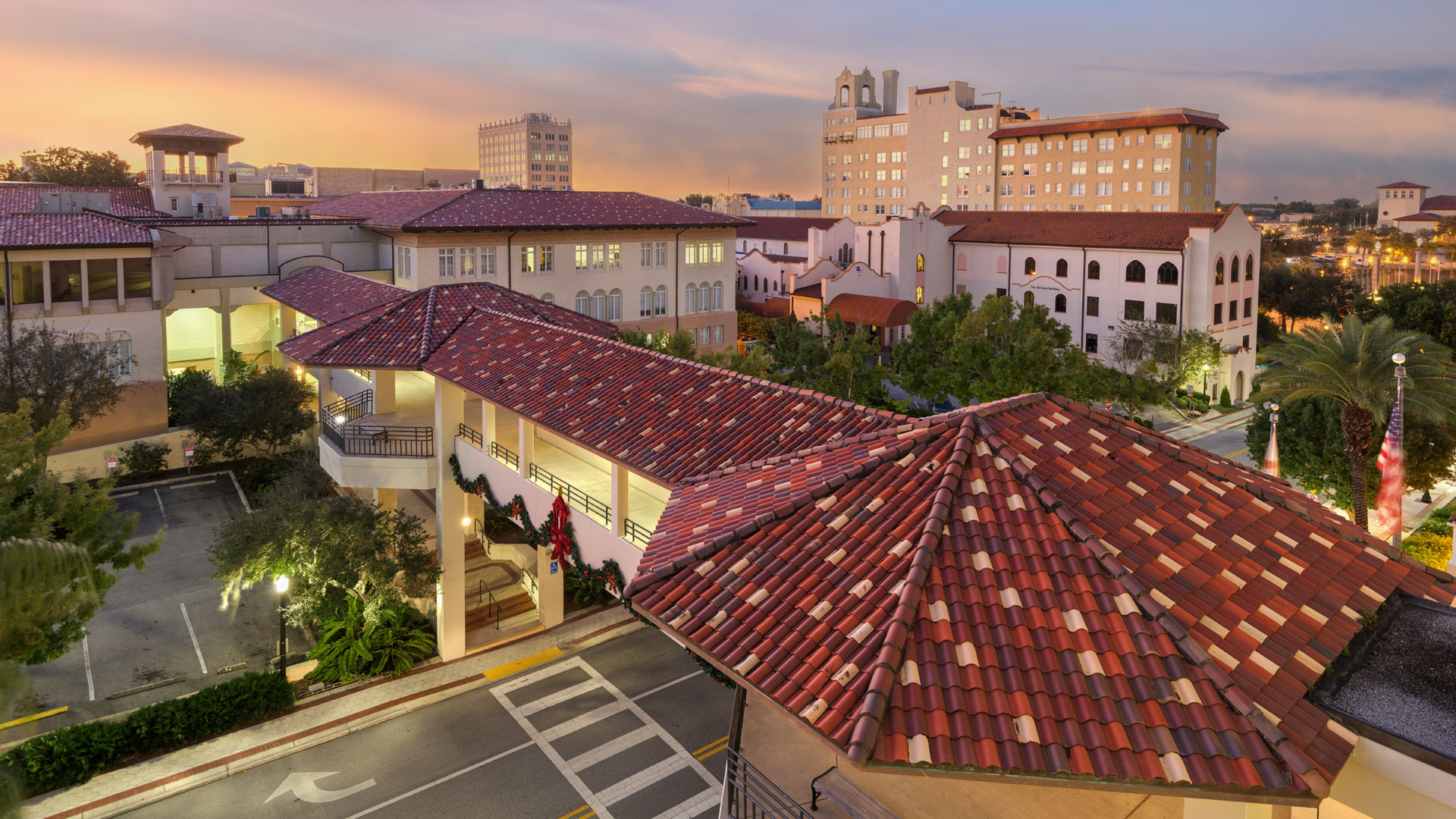Lakeland, Florida, USA at Dusk